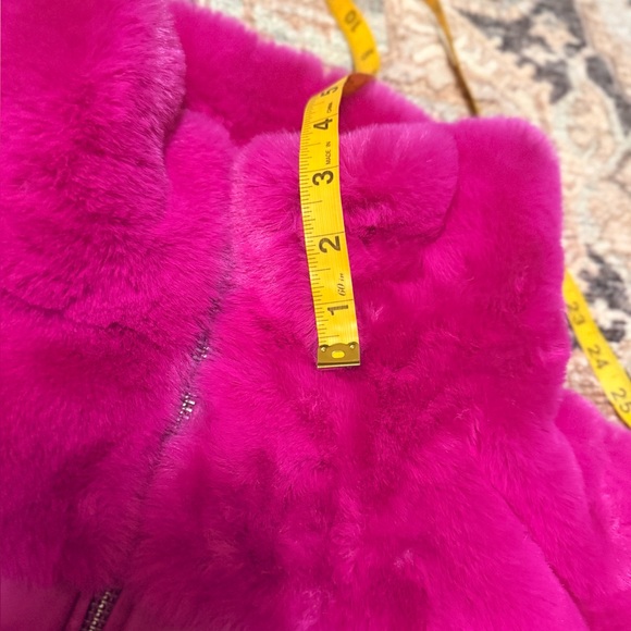 Blue Revival Vibrant Pink faux fur Jacket for Women - Picture 8 of 14